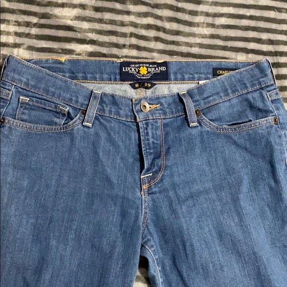 Lucky Charlie Flare Jeans blue size 8 or 29 - Picture 2 of 6